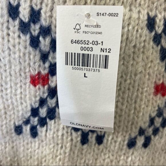 Old Navy Crewneck Sweater Sz L - Picture 8 of 9
